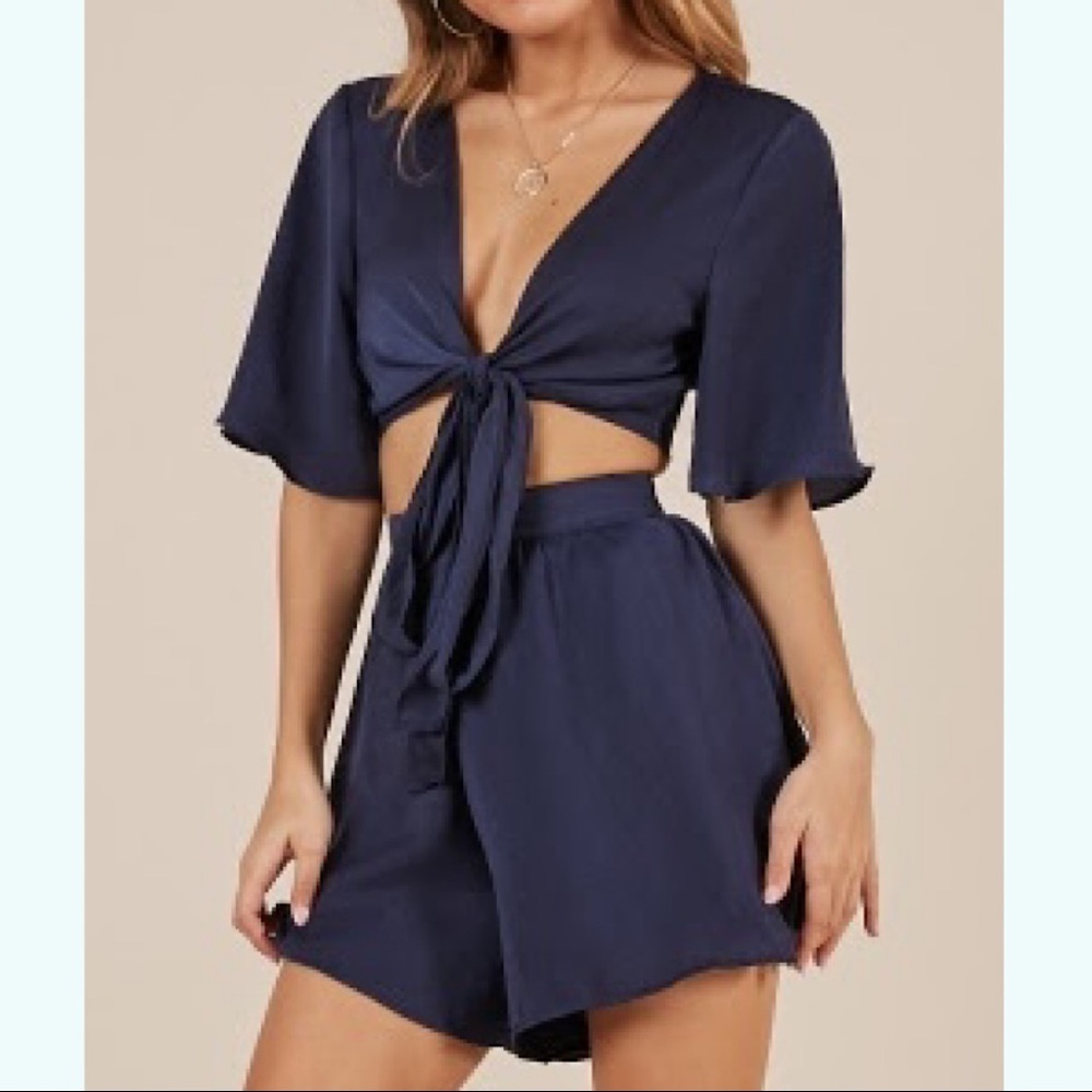 Slice Of Heaven two piece set in navy